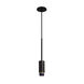 Exhaust Pendant LED 2.36 inch Graphite / Burnt Steel Pendant Ceiling Light