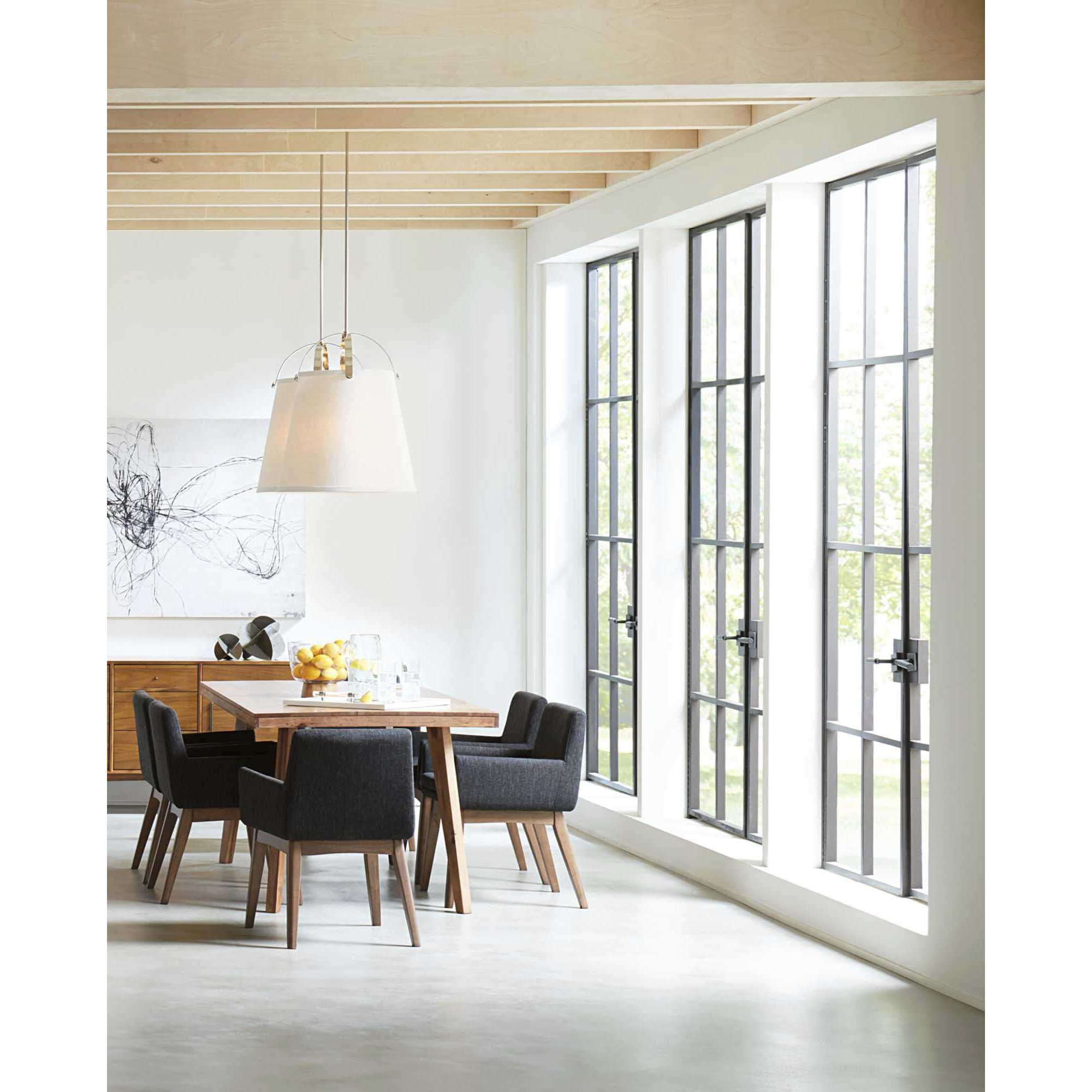 Galley 3 Light Polished Nickel Pendant Ceiling Light, Design Series