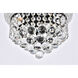 Primo 3 Light 10 inch Black and Clear Flush Mount Ceiling Light