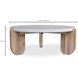 Wunder 36.5 X 36.5 inch White Coffee Table