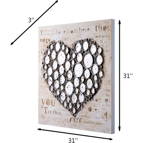 Work of Heart Silver Wall Art, Varaluz Casa