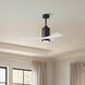 Atlas Patricia-3 42 inch Textured Bronze with Matte White Blades Ceiling Fan