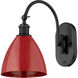 Ballston Plymouth Dome LED 8 inch Matte Black Sconce Wall Light