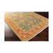 Hillcrest 102 X 66 inch Teal/Burnt Orange/Olive/Lime Rugs, Wool