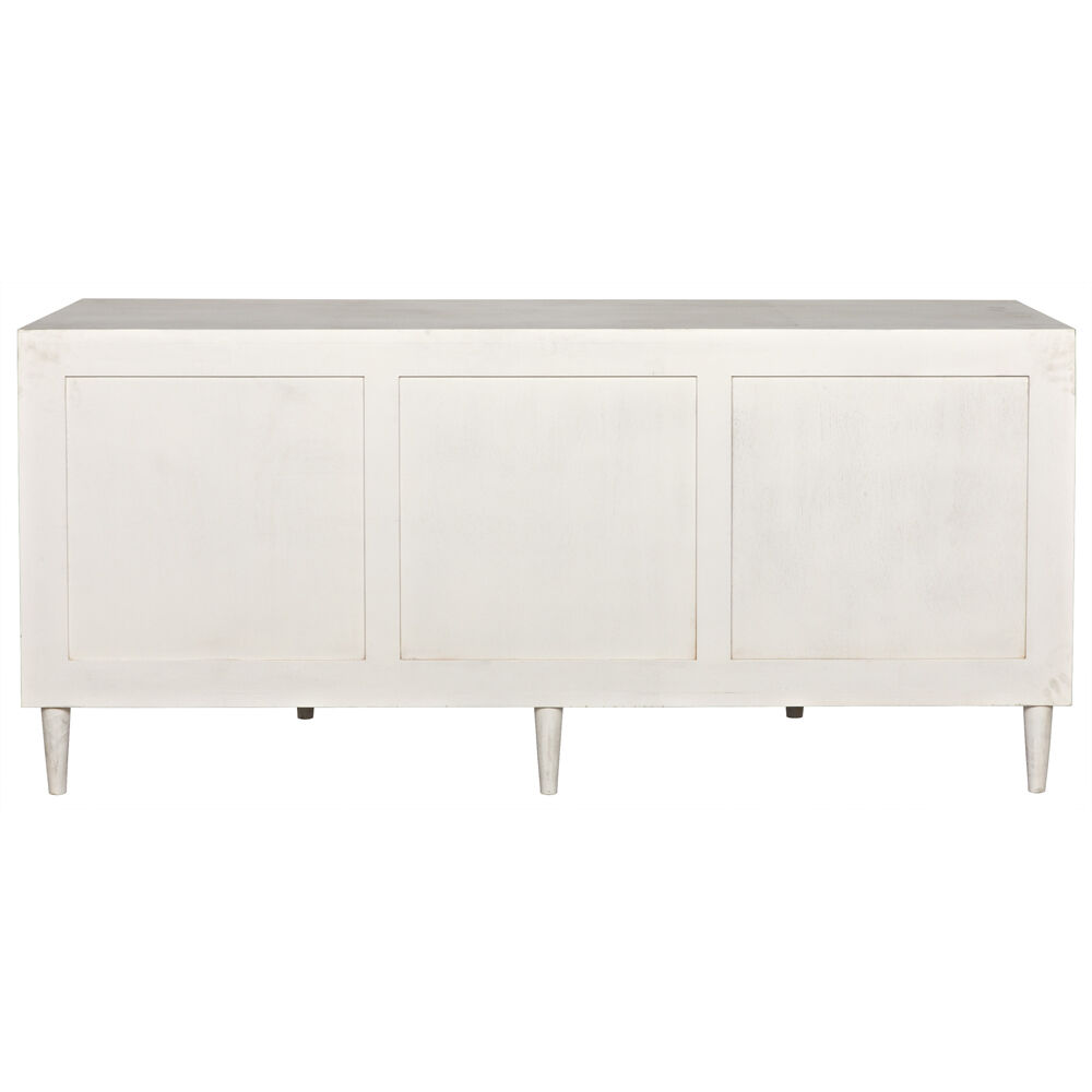 Morten White Wash Dresser, 9 Drawer
