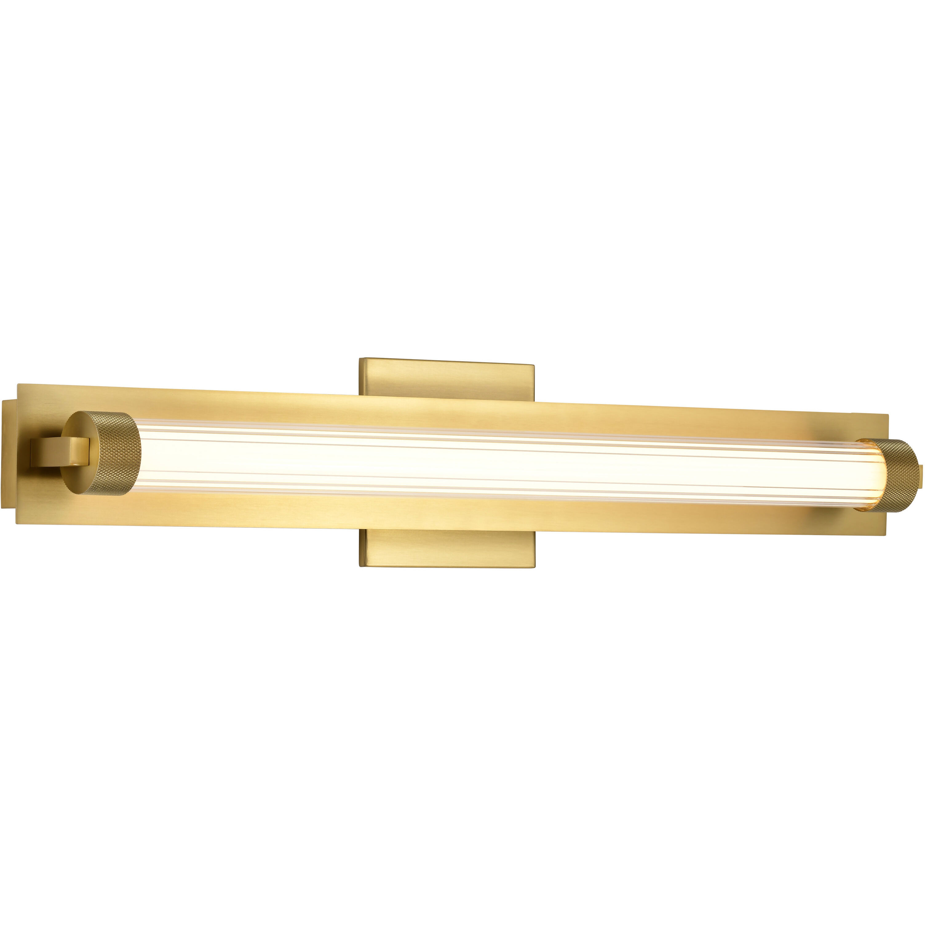 Larissa LED 23.25 inch Vintage Brass Vanity Wall Light