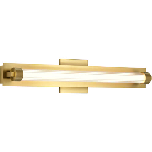 Larissa LED 23.25 inch Vintage Brass Vanity Wall Light