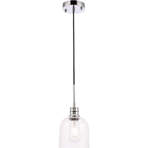 Gabe 1 Light 6 inch Chrome Pendant Ceiling Light