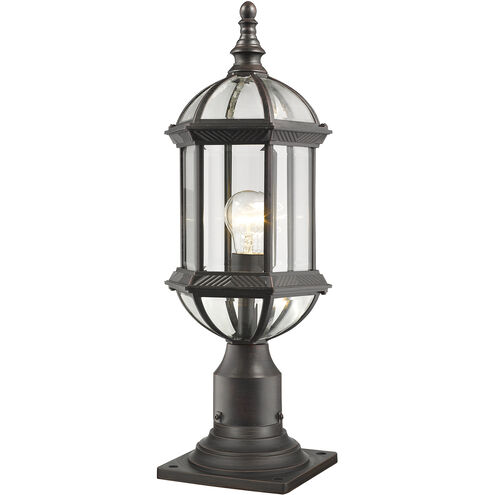 Annex 1 Light 21.5 inch Rust Outdoor Pier Mounted Fixture