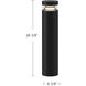 Windermere 120-277V 24.00 watt Black Exterior Bollard