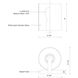 Bridgewater 1 Light 4.75 inch Chrome Bath Vanity Light Wall Light