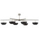 AERIN Valencia LED 66.5 inch Polished Nickel Chandelier Ceiling Light in Black, Grande