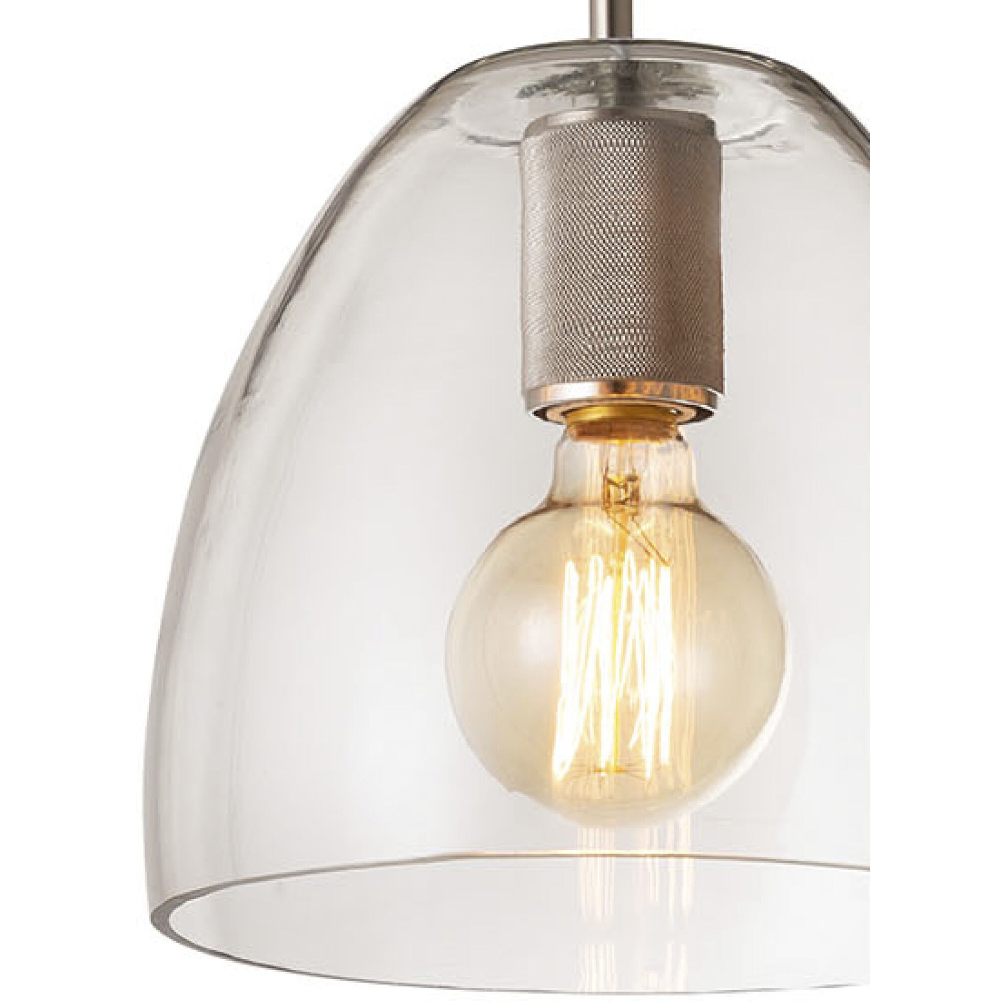 Netta 1 Light 10 inch Satin Nickel Mini Pendant Ceiling Light