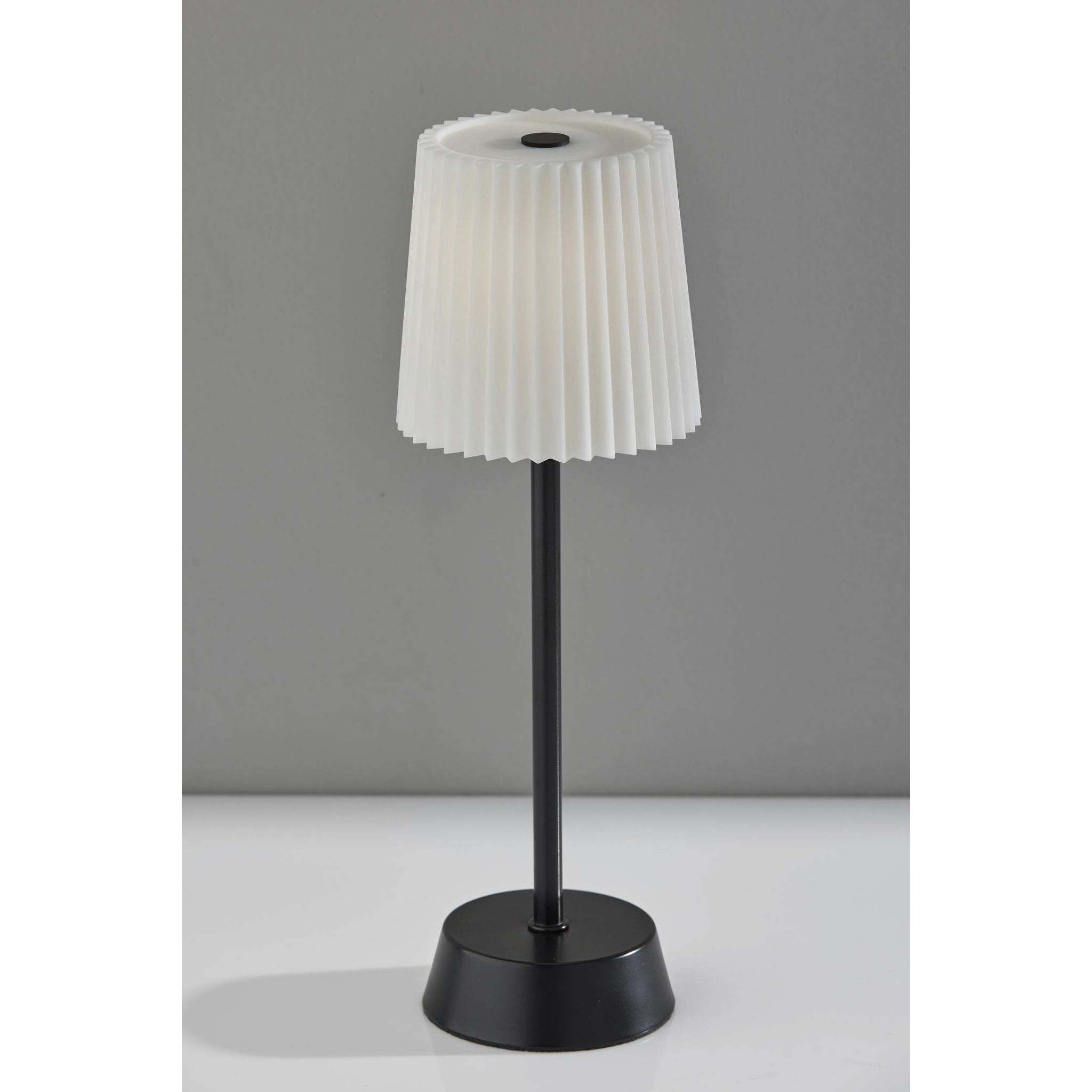 Bobby 14 inch 1.50 watt Black LED Cordless Table Lamp Portable Light