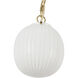 Alora Mood Cherise 1 Light 6.75 inch Brushed Gold Pendant Ceiling Light