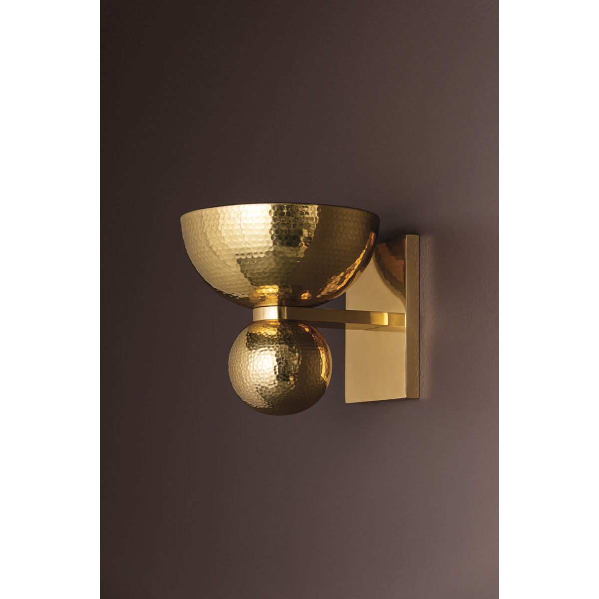 Catania 1 Light 7.75 inch Vintage Brass Wall Sconce Wall Light