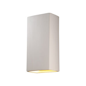 Ambiance Rectangle 1 Light 11 inch Bisque Wall Sconce Wall Light in Incandescent, Really Big