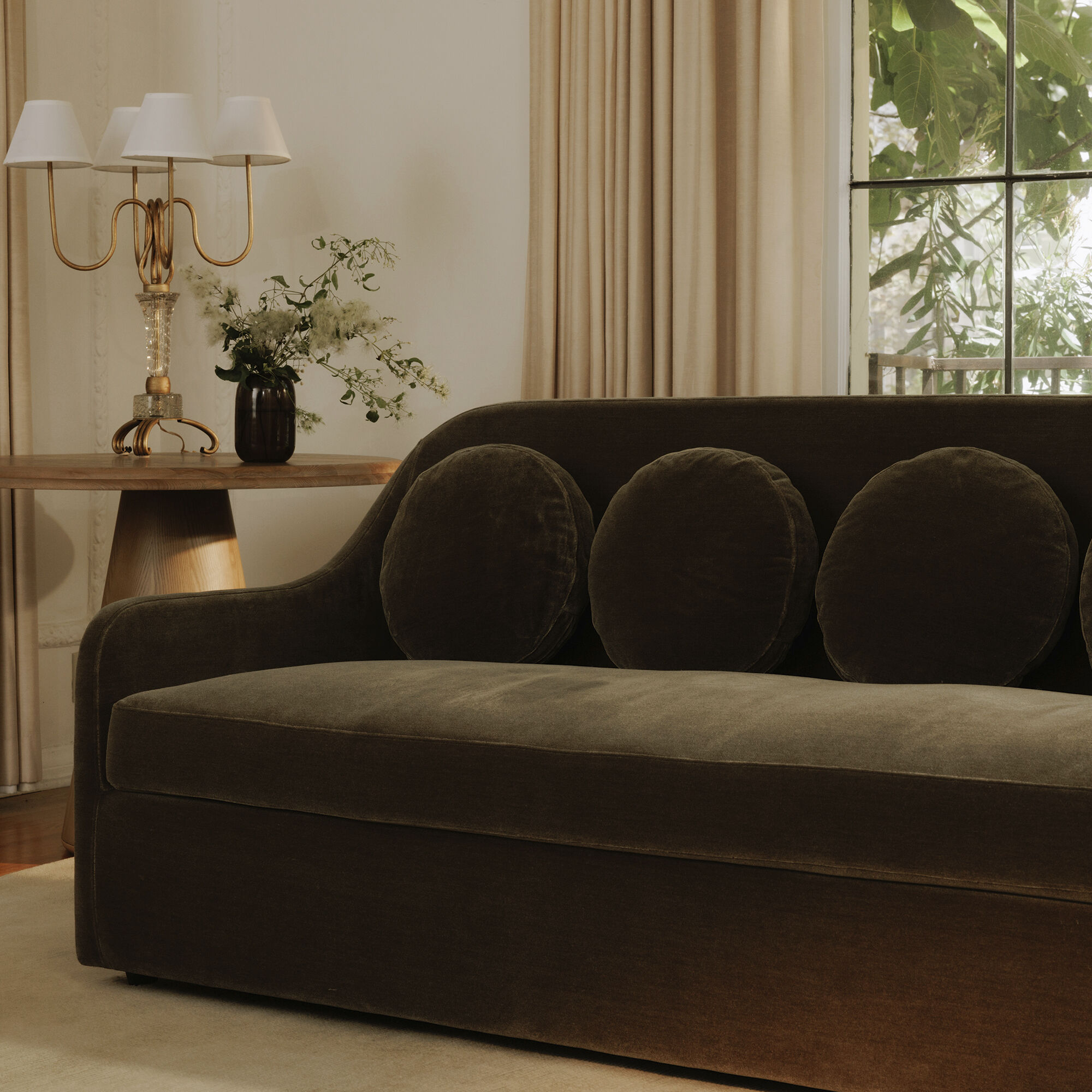 Rialto Green Sofa