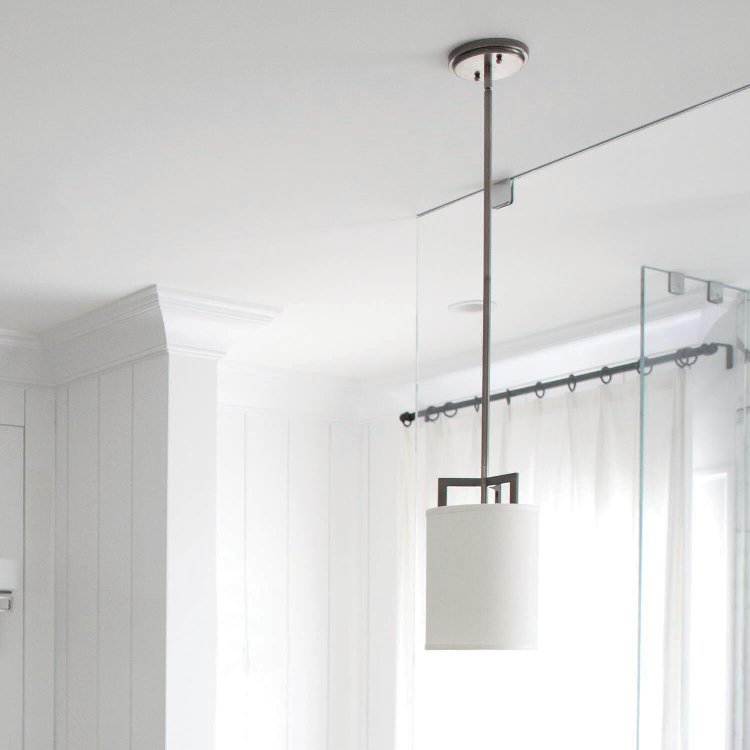 Hampton 1 Light 7 inch Antique Nickel Indoor Mini Pendant Ceiling Light