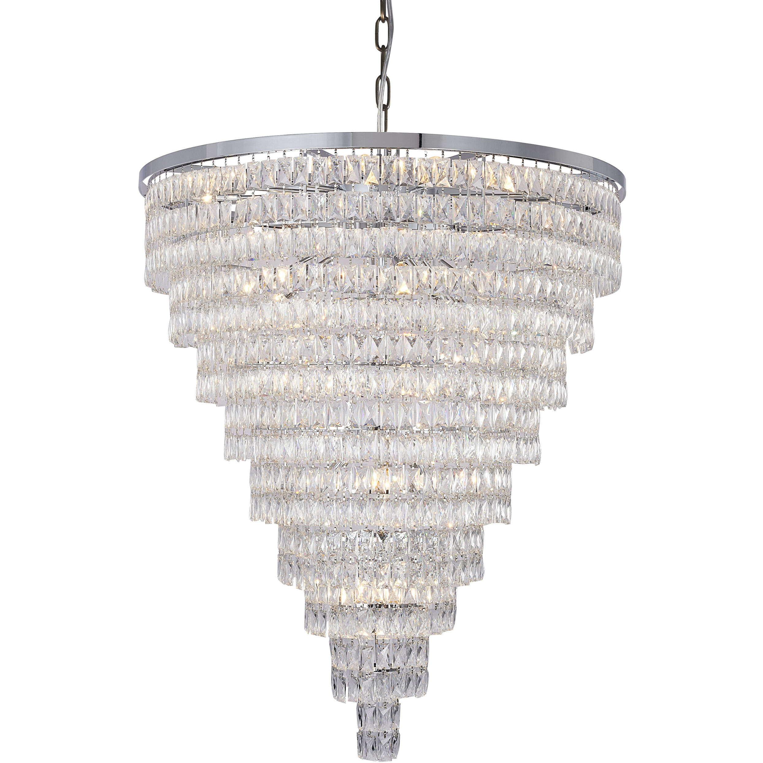 Canada 32 Light 42 inch Chrome Chandelier Ceiling Light