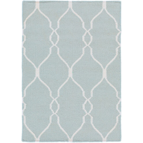 Fallon 36 X 24 inch Blue and Neutral Area Rug, Wool