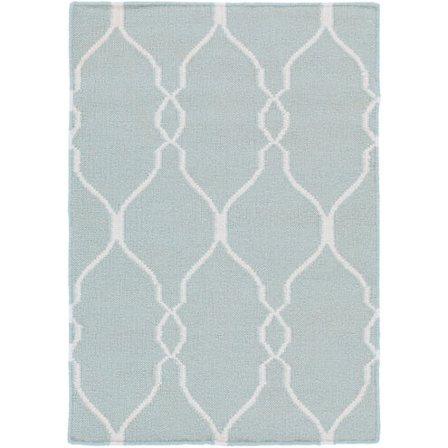 Fallon 36 X 24 inch Blue and Neutral Area Rug, Wool