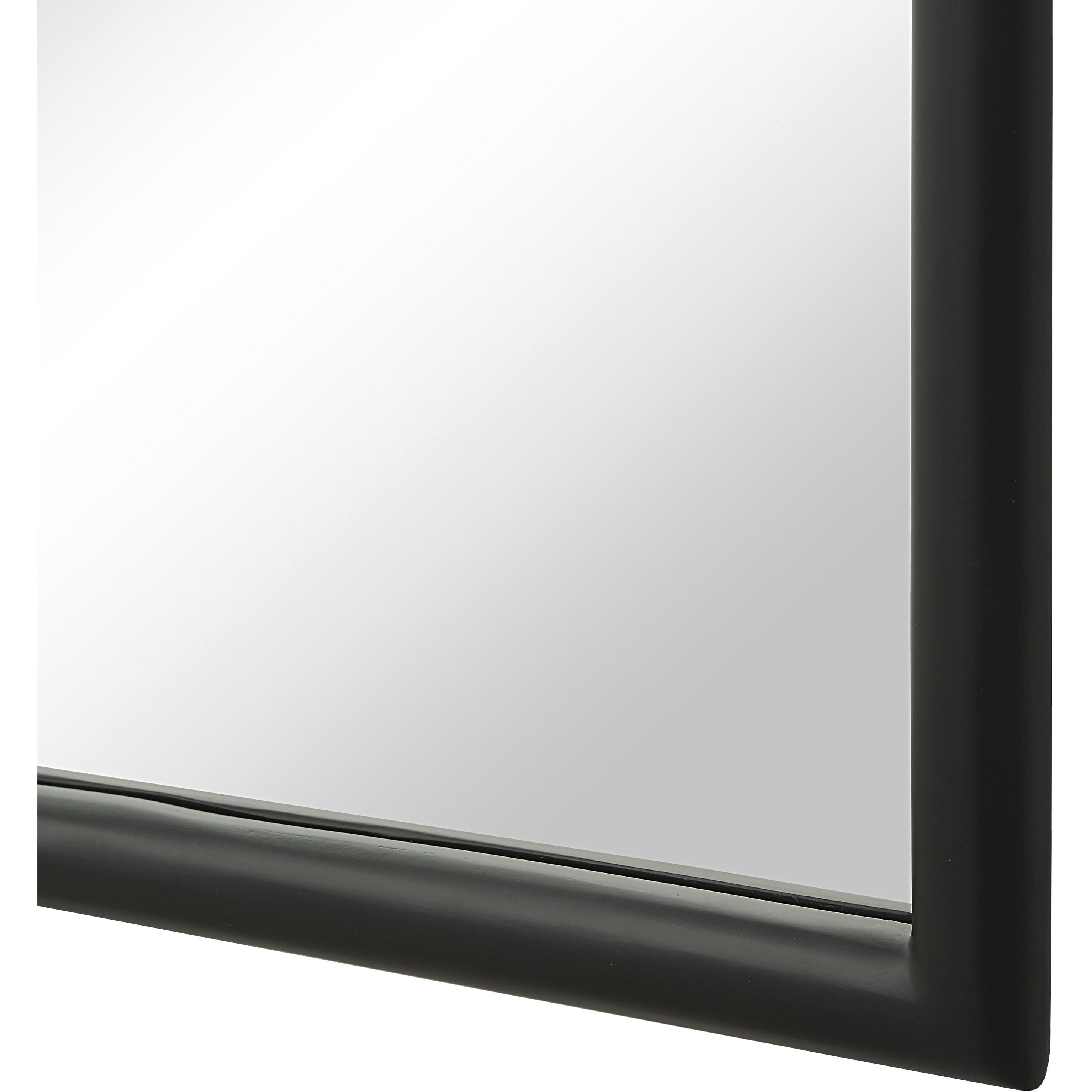 Trellis 69.75 X 38 inch Matte Black Wall Mirror
