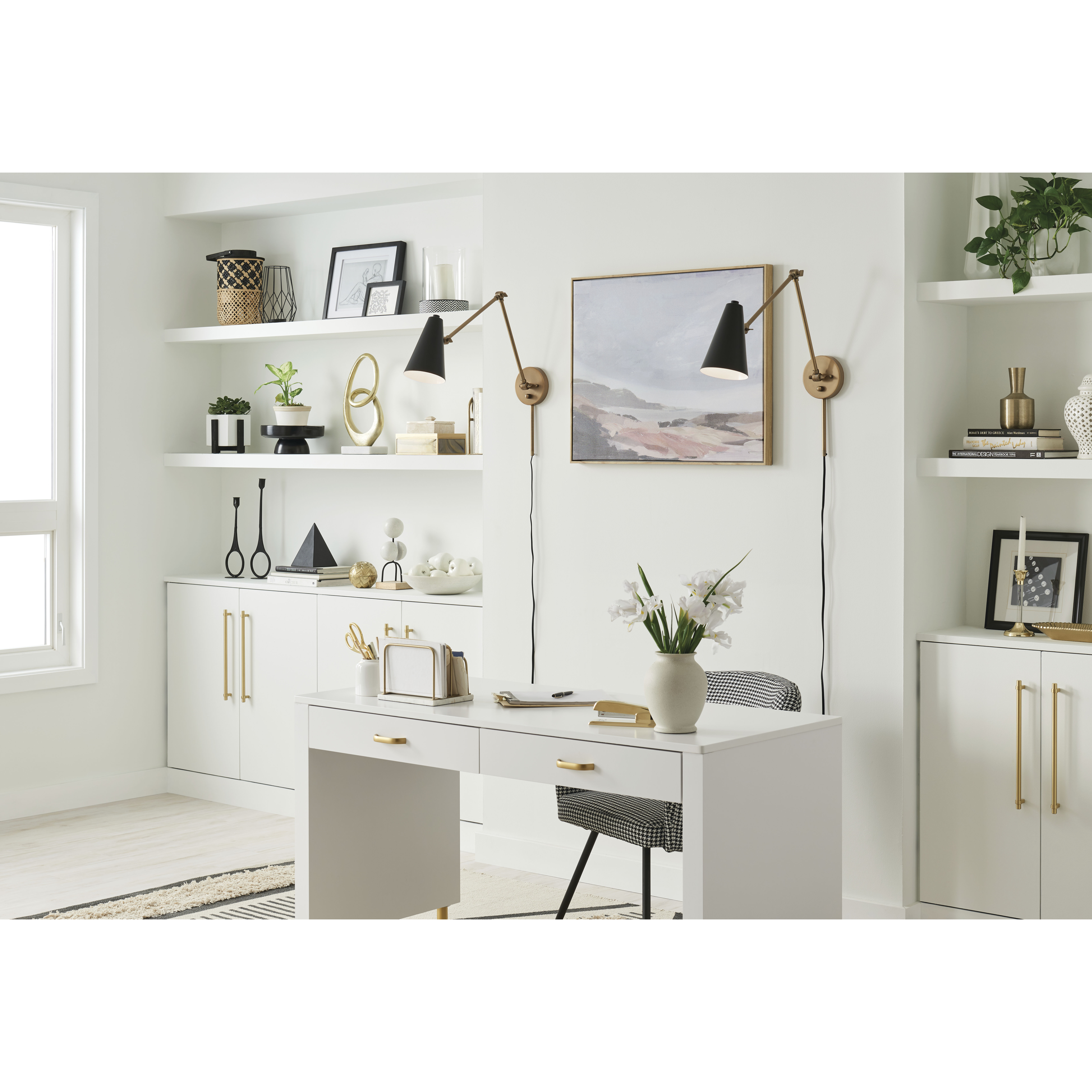 Sylvia 1 Light 5.5 inch Natural Brass Wall Sconce Wall Light