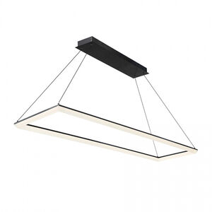 Frame LED 16 inch Black Pendant Ceiling Light, dweLED