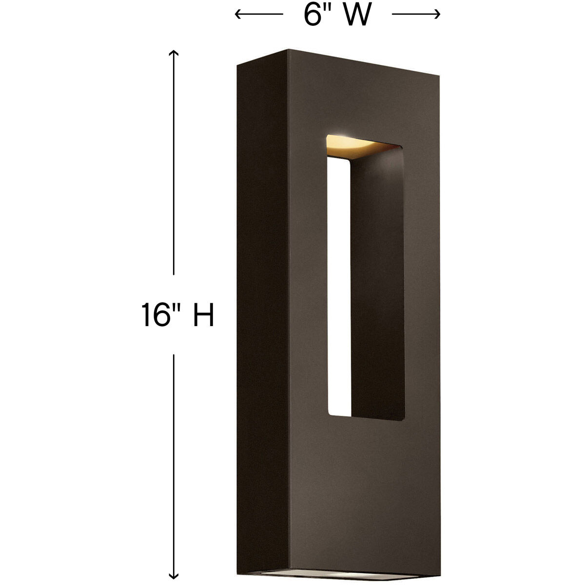 Atlantis Outdoor Wall Lantern, Medium
