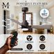 Atlas Alessandra-LK 56 inch Textured Bronze with Gray Ash Blades Indoor/Outdoor Ceiling Fan
