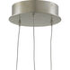 Pepper 3 Light 8 inch Painted Silver/Nickel Multi-Drop Pendant Ceiling Light