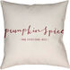 Keaton 20 X 20 inch Bright Red and Burnt Orange Pillow Cover