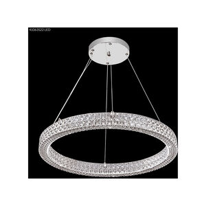 Acrylic LED 24 inch Silver Acrylic Chandelier Ceiling Light