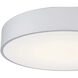 Como LED 17.75 inch Satin and White Flush Mount Ceiling Light