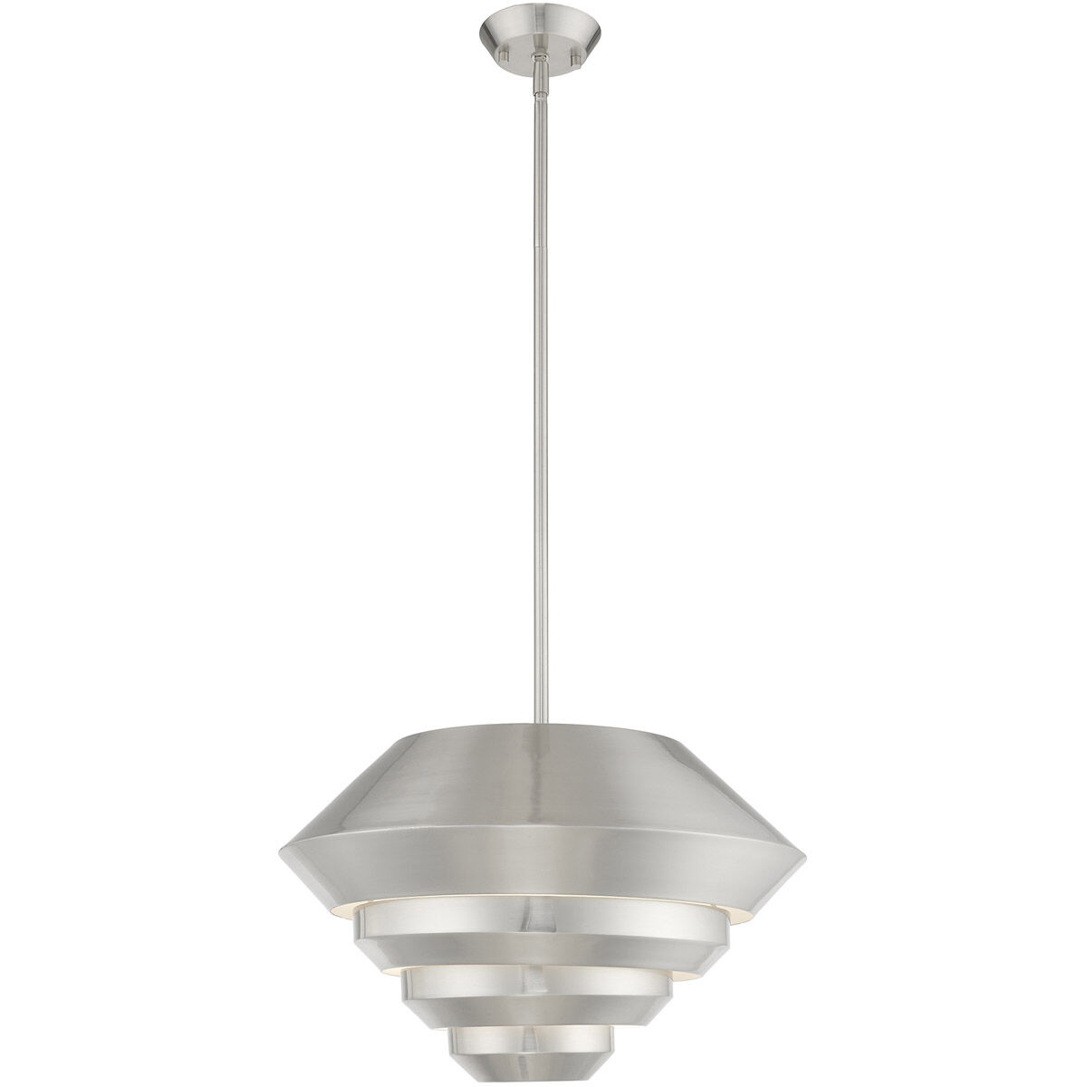Amsterdam 1 Light 18 inch Brushed Nickel Mini Pendant Ceiling Light