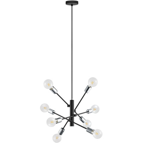 Gradoli 27.95 inch Matte Black Pendant Ceiling Light