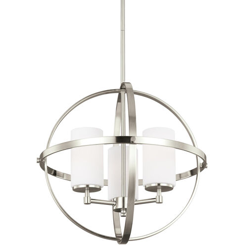 Alturas 3 Light 19 inch Brushed Nickel Chandelier Ceiling Light