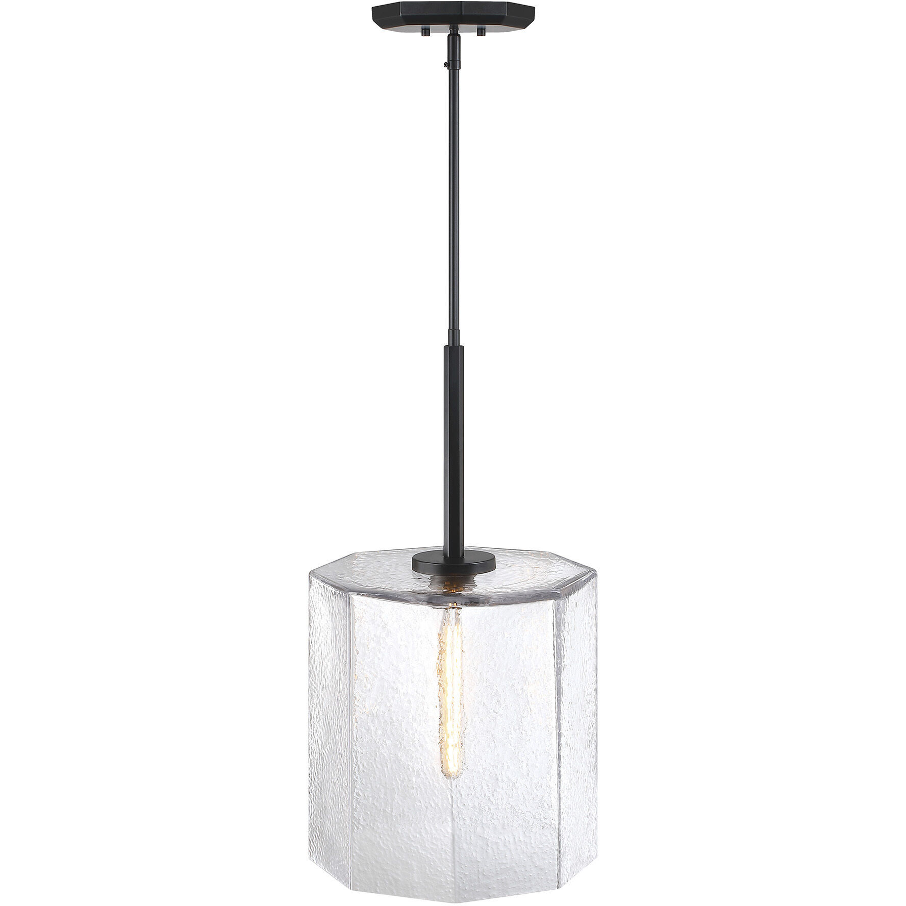 Haven LED 14 inch Matte Black Pendant Ceiling Light