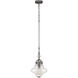 Gramercy 1 Light 11 inch Weathered Zinc with Clear Mini Pendant Ceiling Light