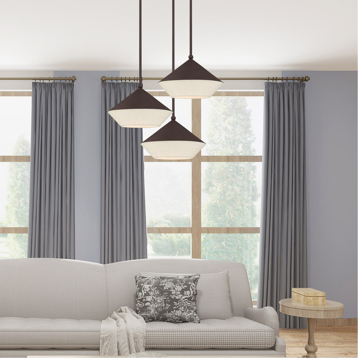 Stockholm 1 Light 13 inch Bronze Mini Pendant Ceiling Light