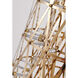 Canada 43 inch 0.30 watt Gold Floor Lamp Portable Light