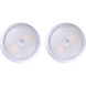 Madison 1 Light 11 inch White Flush Mount Ceiling Light, Twin Pack