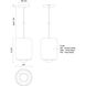 Hayden LED 7 inch Pearl White Pendant Ceiling Light
