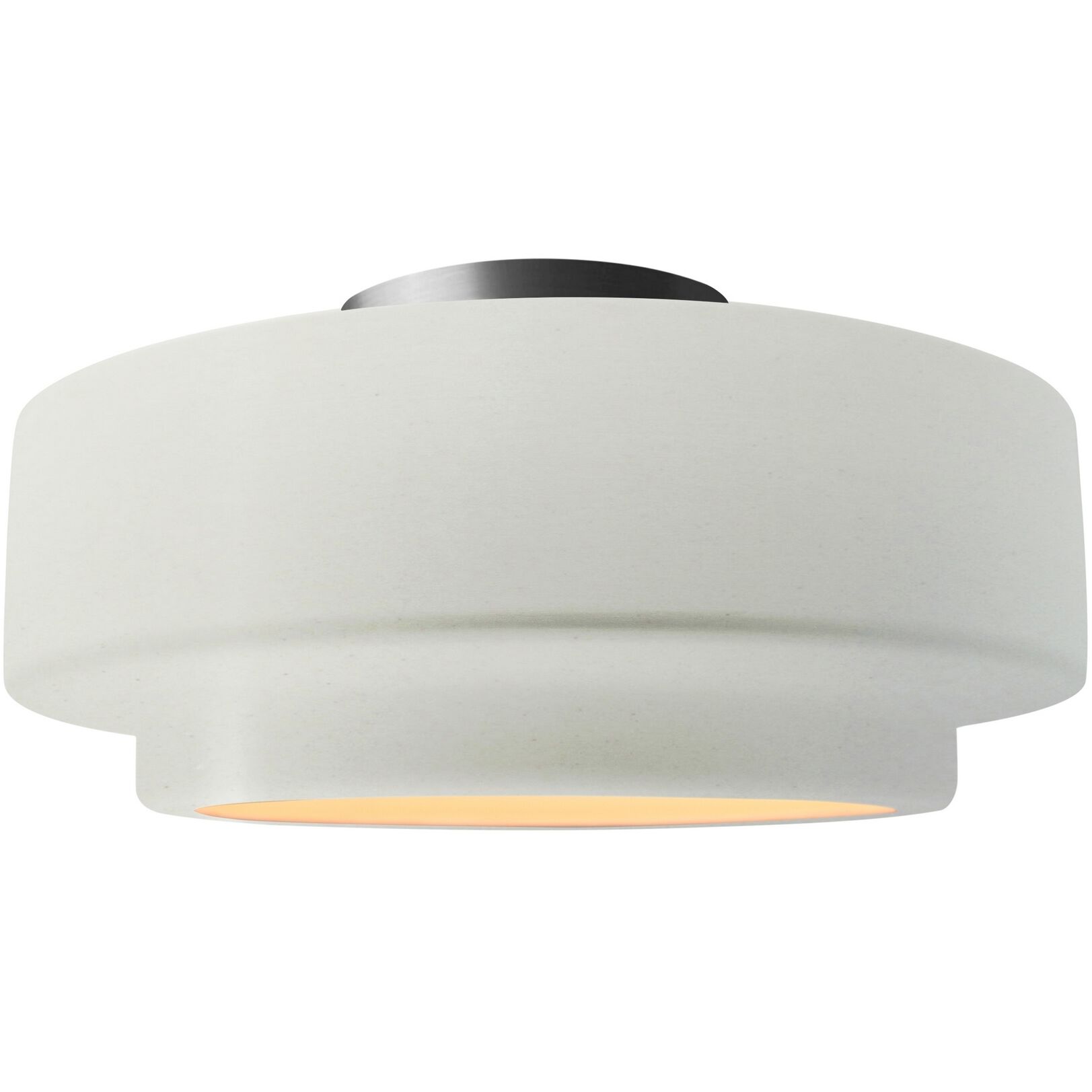 Radiance Collection - Tier 1 Light 12 inch Matte White Semi-Flush Ceiling Light, Form+Finish+Function