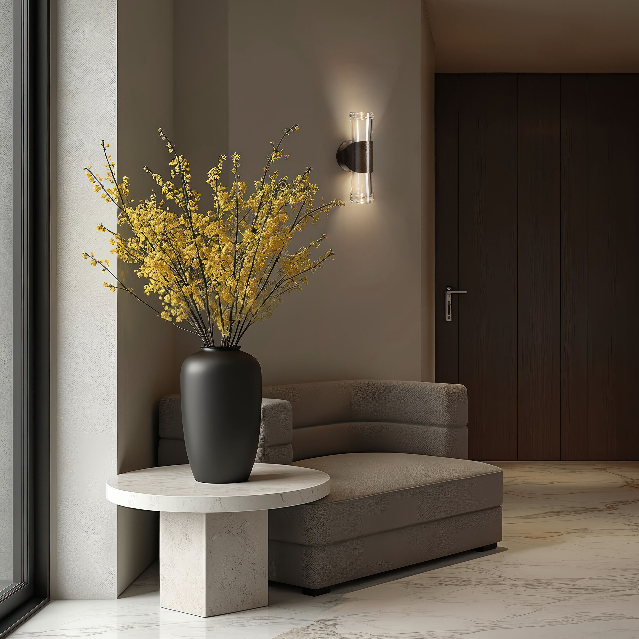 Bellis 2 Light 5.3 inch Bronze Wall Sconce Wall Light