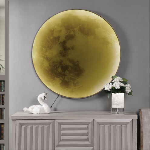 Luna 43 X 43 inch Black and Amber Wall Mirror