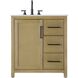 Alina 32 X 34 inch Linen Oak Bathroom Vanity Cabinet