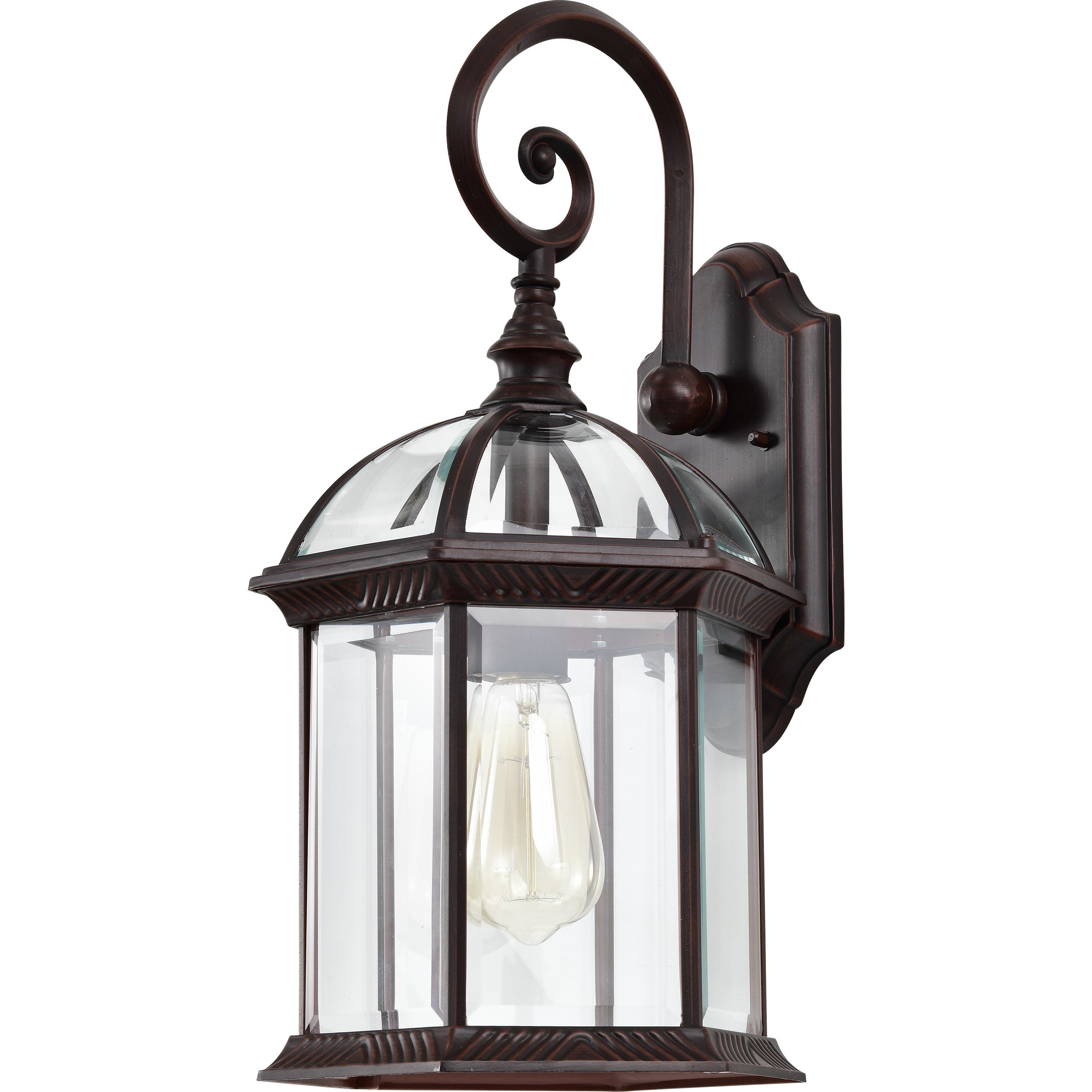 Boxwood 1 Light 19 inch Rustic Bronze Outdoor Wall Lantern