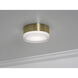 Emma LED 5.75 inch Light Antique Brass Flush Mount Ceiling Light